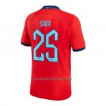 Camiseta Inglaterra Jugador Saka Segunda 2022