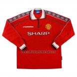 Camiseta Manchester United Primera Manga Larga Retro 1998-1999