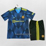Camiseta Manchester United Tercera Nino 2021-22