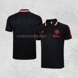 Camiseta Polo del Manchester United 2023-24 Negro