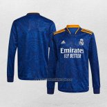 Camiseta Real Madrid Segunda Manga Larga 2021-22