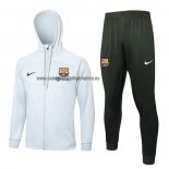 Chandal con Capucha del Barcelona 2023-24 Blanco