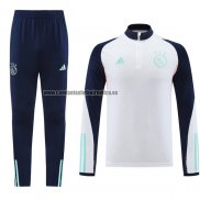 Chandal de Sudadera del Ajax 2023-24 Blanco