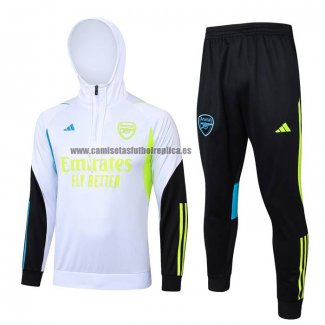 Chandal de Sudadera del Arsenal 2023-24 Blanco