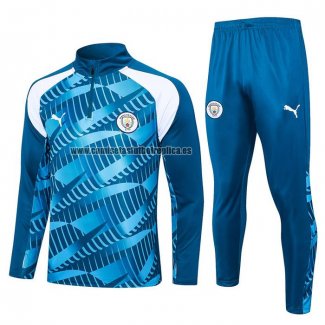 Chandal de Sudadera del Manchester City 2023-2024 Azul