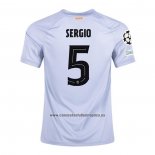 Camiseta Barcelona Jugador Sergio Tercera 2022-23