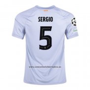 Camiseta Barcelona Jugador Sergio Tercera 2022-23