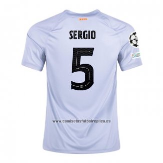 Camiseta Barcelona Jugador Sergio Tercera 2022-23