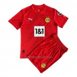 Camiseta Borussia Dortmund Portero Nino 2022-23 Rojo