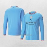 Camiseta Manchester City Primera Manga Larga 2022-23
