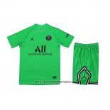 Camiseta Paris Saint-Germain Portero Nino 2021-22 Verde
