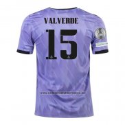 Camiseta Real Madrid Jugador Valverde Segunda 2022-23