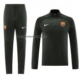 Chandal de Sudadera del Barcelona 2023-24 Verde Oscuro