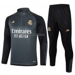 Chandal de Sudadera del Real Madrid Nino 2023-24 Gris