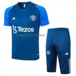 Chandal del Manchester United Manga Corta 2023-24 Azul - Pantalon Corto
