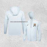 Chaqueta con Capucha del Barcelona 2023-24 Blanco