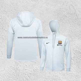 Chaqueta con Capucha del Barcelona 2023-24 Blanco