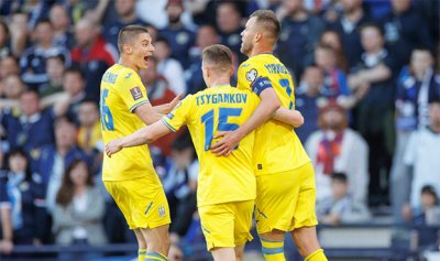 ¡Ucrania venció a Escocia 3-1!