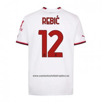 Camiseta AC Milan Jugador A.Rebic Segunda 2022-23