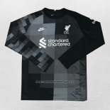 Camiseta Liverpool Portero Manga Larga 2021-22 Negro