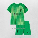Camiseta Liverpool Portero Nino 2021-22 Verde