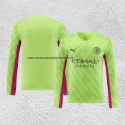 Camiseta Manchester City Portero Manga Larga 2023-24 Verde