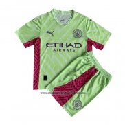 Camiseta Manchester City Portero Nino 2023-24 Verde