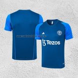 Camiseta de Entrenamiento Manchester United 2023-24 Azul