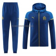 Chandal con Capucha del Olympique Marsella 2023-24 Azul