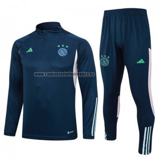 Chandal de Sudadera del Ajax 2023-24 Azul