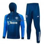 Chandal de Sudadera del Manchester United 2023-24 Azul