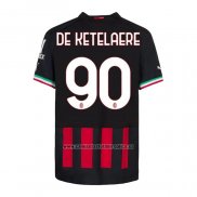 Camiseta AC Milan Jugador De Ketelaere Primera 2022-23