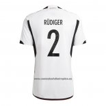 Camiseta Alemania Jugador Rudiger Primera 2022