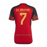 Camiseta Belgica Jugador De Bruyne Primera 2022