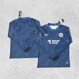 Camiseta Chelsea Segunda Manga Larga 2023-24