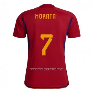 Camiseta Espana Jugador Morata Primera 2022