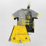 Camiseta Feyenoord Segunda Nino 2021-22 Gris