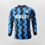 Camiseta Inter Milan Primera Manga Larga 2020-21