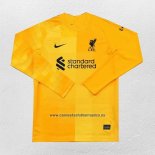 Camiseta Liverpool Portero Manga Larga 2021-22 Amarillo