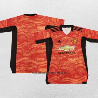 Tailandia Camiseta Manchester United Portero 2021-22 Naranja