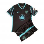 Camiseta Norwich City Segunda Nino 2021-22
