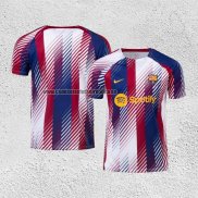 Camiseta Pre Partido del Barcelona 2023 Azul y Rojo