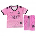 Camiseta Real Madrid Portero Nino 2021-22 Rosa