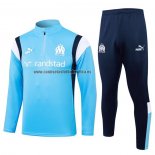Chandal de Sudadera del Olympique Marsella 2023-24 Azul Claro