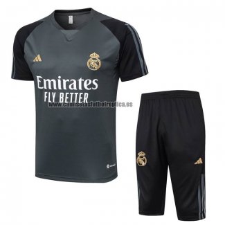 Chandal del Real Madrid Manga Corta 2023-24 Verde - Pantalon Corto