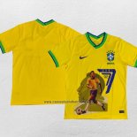 Tailandia Camiseta Brasil Pele Special 2022 Amarillo